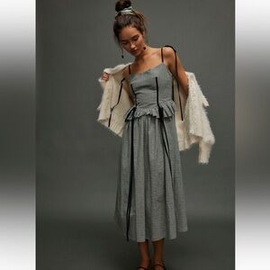 NWT FP X ELIZA FAULKNER TESSA CHECKS DRESS